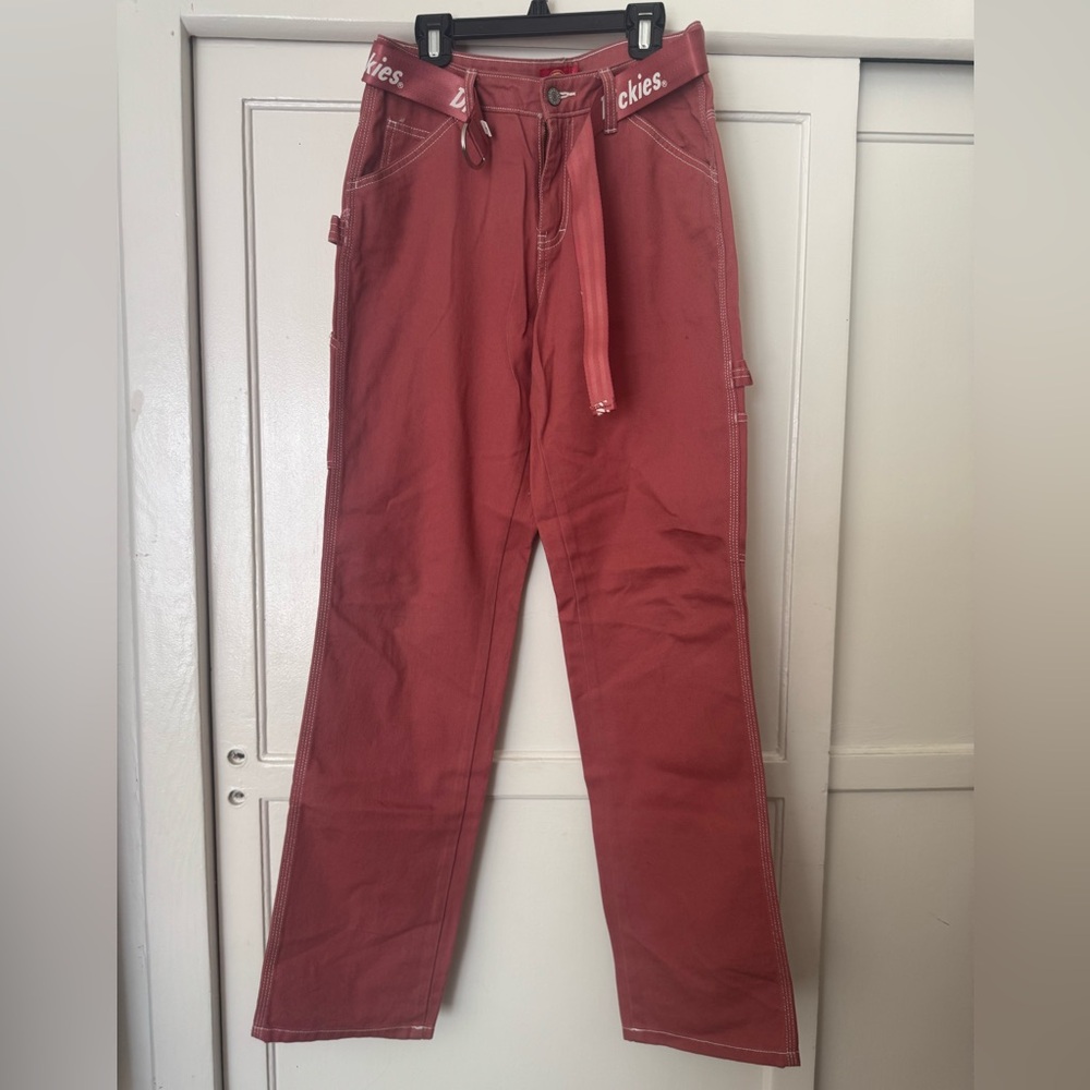 Dickies Red Cargo Pants Relaxed Fit